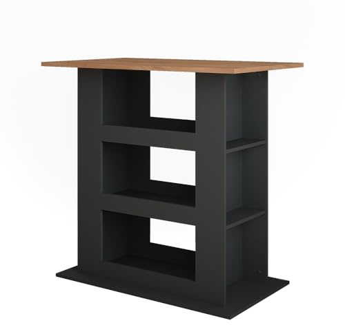 Vicco Bartisch Repose, Goldkraft Eiche/Anthrazit, 110 x 65 cm | ideal als Stehtisch für Küche, Esszimmer oder Bistro