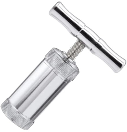 GREATRICH Rosin Presse, Pollenpresse, Knoblauchpresse, Alliage Kräuterpresse Werkzeug für Gewürze, Knoblauch, Pfeffer, Salz, Pollen, Präzisions-Küchengerät mit Kompaktem Design