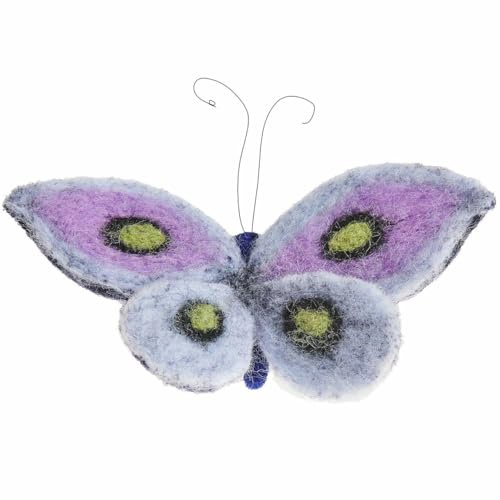 Aufhänger Filz-Schmetterling dunkelblau 10 x 10,5 x 7cm