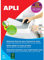 Apli 2520 – 250 Blatt Karton mit Laser Etiketten, 70 x 37 mm, weiß, 1 Stück