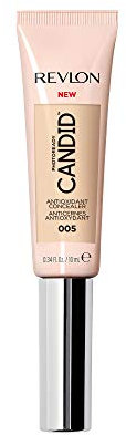 Revlon Concealer Stick, PhotoReady Candid Face Makeup with Anti-Pollution & Antioxidant Ingredients, Longwear Medium-Full Coverage Infused with Caffine,Natural Finish,Oil Free, 005 Fair, 0.34 Fl Oz