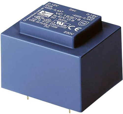Block VC 3,2/2/18 Transformator für Leiterplatten 1x230V 2x18V/AC 3.20VA 88mA