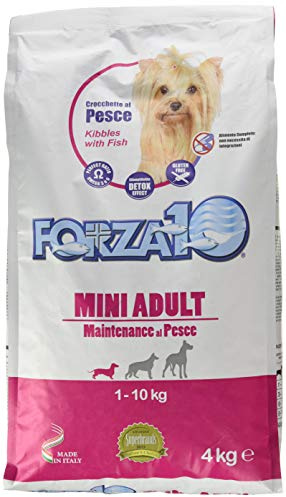 FORZA 10 Mini Adult Maintenance Fischfutter - Trockenfutter für Erwachsene Hunde Kleiner Größe (1-10 kg), 1 Packung à 4 kg