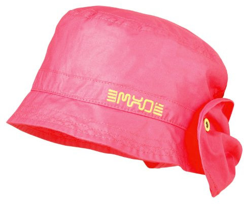 maximo Mädchen Mütze Hut mit kleinem Nackenschutz (einrollbar), Einfarbig, Gr. Large (55), Rosa ( pink)