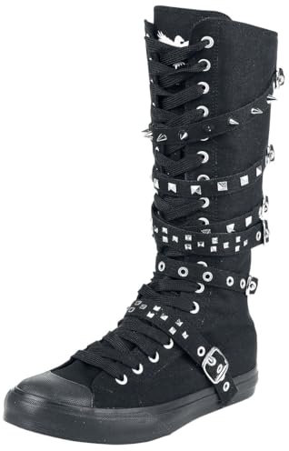 Black Premium by EMP Unisex schwarze Sneaker mit Nieten EU41