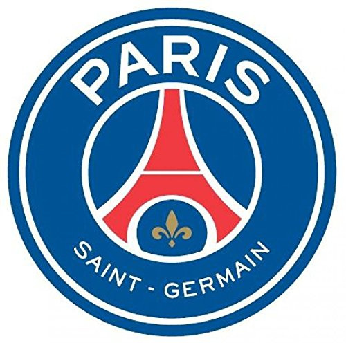 STYCKSWEET PSG, Autocollant Logo Paris Saint Germain Sticker Mural, 10x10cm