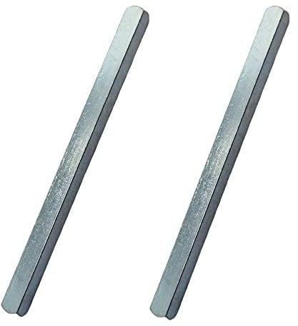 Fasteners-Store Perno per maniglia per porta finestra, 7 mm, 50 mm - 140 mm, Acciaio zincato