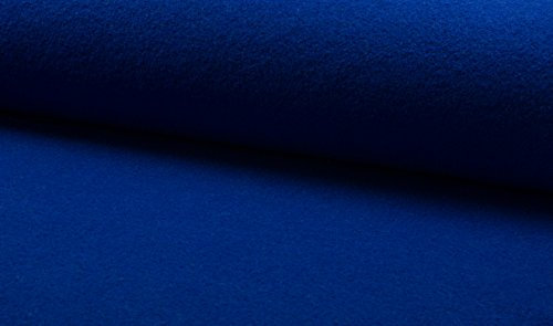 Fabrics-City Royalblau walkloden Stoff 620g 100% Schurwolle, Wollwalk, Winterstoff für Mäntel, Jacken, Nähen, gekochte Wolle, Loden, Mantelstoff, warm, robust, 4545