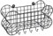 House of Paws Dog Bone Wire Storage Wall Shelf - Large