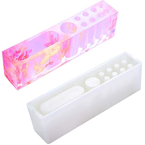 MeiMeiDa Stifthalter aus Harz – DIY Stifthalter aus Silikon, Beton, Gips, Zement Stifthalter