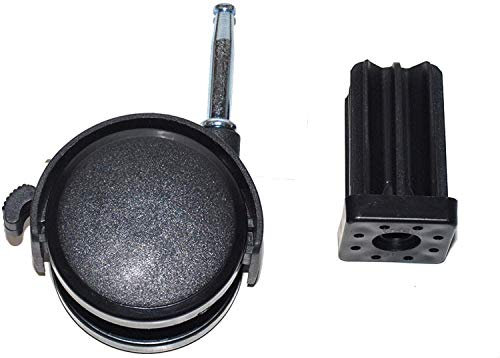 Weber 99241 - Ruote di ricambio con freno e supporto, colore: Argento