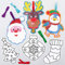 Baker Ross AX485 Christmas Sand Art Decorations - Pack of 12, Festive Tree Ornaments for Creative Craft Activities to Make and Decorate