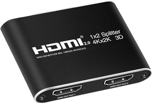 Repartidor HDMI 1x2, Amplificador HDMI, extensión, 3D, Full HD 1080P 10 Metros y 4K 5 Metros
