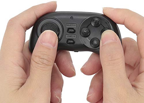 BTER Mini Controlador de Juegos inalámbrico, Mini Gamepad Bluetooth portátil, Control de Distancia de 32.8 pies Gamepad para Juegos Batería Recargable integrada para para iOS, para Android