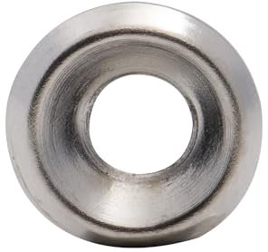 Rondelle cuvette nickelée Viswood 3,5x11mm ép:1,7mm (lot de 25 rondelles)