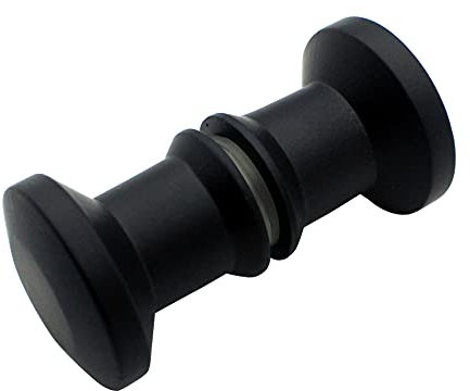KEABATH 1pc Black Zinc Alloy Shower Door Knobs Round Glass Door Pull Knobs for Shower Enclosure Bath Screen Door Knob Handle Replacement