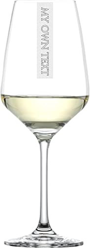 Miriquidi INDIVIDUELL-Weiss Weißweingläser 12er Set mit Gravur 'INDIVIDUELL-Weiss' | 356ml Schott Weißweinglas | Spülmaschinenfest | Weinglas Glas Gläser für Weißwein CoolGlas 12 Stück