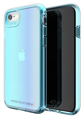 ZAGG Gear 4 Milan D30 Protective Case for iPhone SE (Gen. 3, 2, 1)/8/7/6s/6, Wireless Charging, Shockproof, MagSafe, (Aurora)