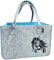 camolo Filztasche Horse Große Einkaufstasche 40x27x27cm Aufbewahrungstasche Kaminholztasche Filz Tasche Shopping-Bag Mit Tragegriff (HORSE Blau)
