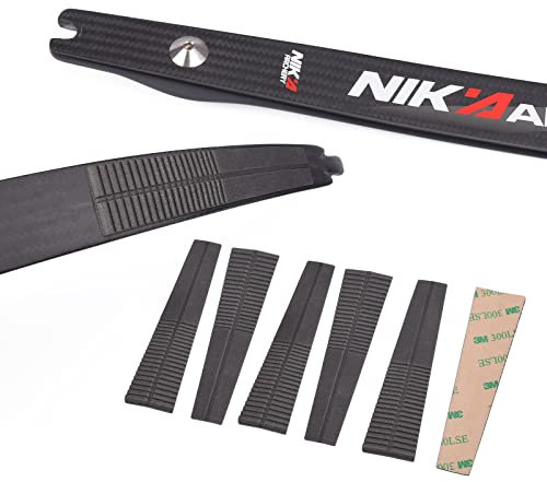 NIKA ARCHERY 4 Paare Bogenschießen Bogen Gliedmaßen Schalldämpfer Recurve Bogen Stoßdämpfer Gliedmaßen Dämpfer Bogensehne Groove Stabilisator Zubehör Eva