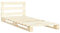 Tidyard Palettenbett Paletten-Bettrahmen Palettenmöbel Massivholzbett Bett Holzbett Futonbett Bettgestell Bettrahmen Einzelbett Passende Matratzengröße: 100 x 200 cm (B x L) Kiefer-Massivholz