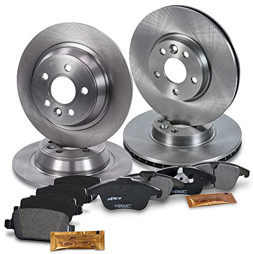 ATEC Germany Bremsenset inkl. Bremsscheiben Vorne Ø 300 mm Belüftet + Hinten Ø 300 mm Voll + Bremsbeläge Vorne & Hinten Kompatibel mit FORD GALAXY Mk2 (WA6), S-MAX (WA6)