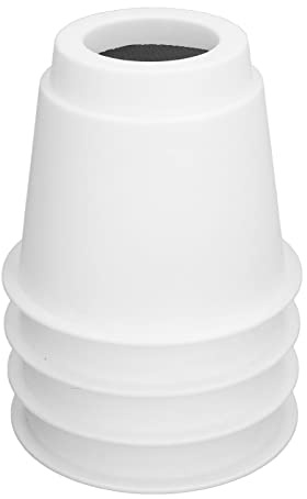 Wakects Lot de 4 rehausseurs de lit, rehausseurs de canapé ronds en plastique EVA, blocs de pieds de table surélevés pour meubles, bureaux, cafés, balcons, bureaux - Blanc - 18,5 x 15 cm