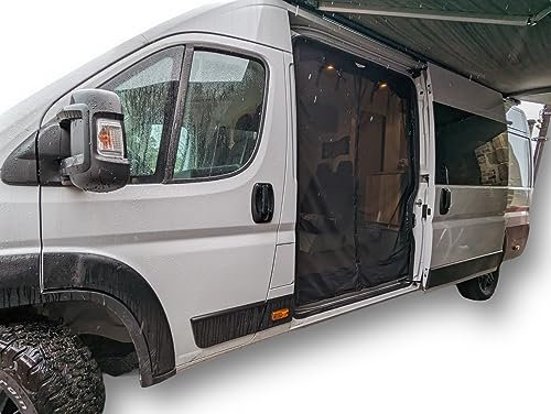 GF VANdour Universal Campervan Dual Layer Mosquito Net & Waterproof Screen Door To fit on either Side or Rear (Medium/Large MWB/LWB Screen)