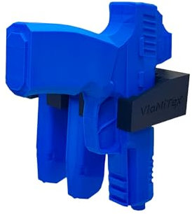 VlaMiTex H1 Waffenschrank Halterung für doppelreihige Magazine Waffentresor (Für 1 Pistole + 2 Mag. - P1M2)