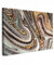 MuchoWow© Leinwand Groß 120x80 cm XXL Goldene Deko Schlafzimmer Aesthetic Leinwandbilder Wohnzimmer Gemälde Foto Geschenk Living Room Decoration Marmoroptik - Bild Gold - Glitzer - Luxe - Marmor