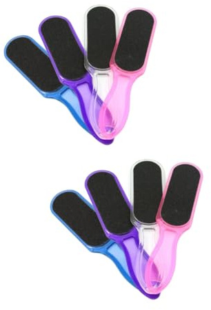 Housoutil 2 Sets Nagelfeile Puffer Set Pediküre Werkzeuge Doppelseitig Fußfeile Entferner Für Füße Werkzeug Schönheit Pflege 4 Stück * 2