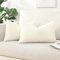 Artscope 2er Set Boucle-Kissenbezügen Wurfkissenbezug Moderne Dekokissen Kissenhülle Set Kissen Fall für Sofa Auto Schlafzimmer Zuhause Dekor 40x60cm, Creme Beige