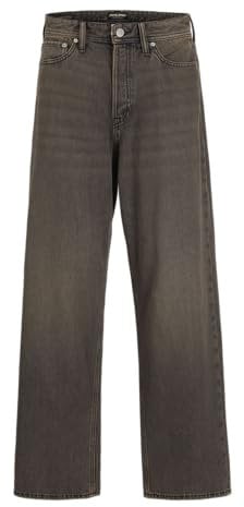 JACK & JONES JJIRON Jjoriginal AKM 326 Noos - Jean Homme Jean Noir W34L32 100% Coton Loose Fit