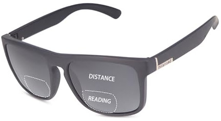 Polarisiert Bifokal Lesebrille mit Federscharnier Sonnenbrillen Leser für Damen Herren Klassische Bifokale Lesesonnenbrille UV-Schutz Sonnenbrille Polarisationsfilter Sonnenleser Lesebrillen Lesehilfe