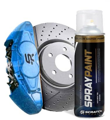Sky Blue Brake Calliper Paint Drum Paint Heat Resistant M-Sport Aerosol Spray 400ml Durable High Tempature 200c - Scratch Repair (Paint)