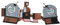 BaoFufc Speed CPU GPU Ventola di raffreddamento del dissipatore di calore per OMEN 17-CB L57367-001 Notebook Radiatore Laptop Ventola di raffreddamento CPU Gpu Ventola di raffreddamento