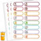 128 PCS Baby Bottle Labels for Daycare, Waterproof Write-On Kids Name Labels, Self-Laminating Self-Adhesive Bottle Strickers for Daycare School, Assorted Sizes & Colors