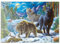 MyPuzzle Wölfe in der verschneiten Nacht - Premium 200 Teile Puzzle - MyPuzzle Sonderkollektion von Puzzle Galaxy