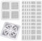 Benaewa 50Pcs Disposable Shower Drain Hair Catcher, 10x10cm Square Floor Drain Mesh Anti-Blocking Strainer Sticker for Bathroom Bathtub Kitchen Drain
