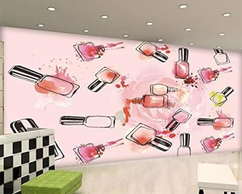 XLMING Romantischer Rosen-Nagellack 3D Tapete Wohnzimmer Sofa Schlafzimmer Esszimmer Home Dekoration Wand-350cm×256cm