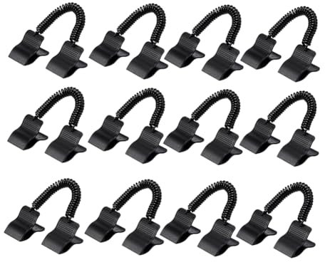 Feriany 12 Pieces Swimming Pool Cover Clips for Above Ground Pools, Solar Cover Roller Fixing Kit, Wind Protection, Swimming Pool Cover