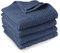 DoubleDry Popcorn Handtücher Set– 4er Set 70x140 cm Baumwolle – 420 g/m² – Weich & Saugstark – Badetuch badehandtücher - Oeko-Tex Made in Green Zertifiziert (Blau)