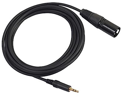 JOINPAYA Usb to Audio Jack Usb to Xlr/f Microphone Adapter Cable for Pc Recording 3m Length Black Ideal for Bass and Guitar to Audio Cable