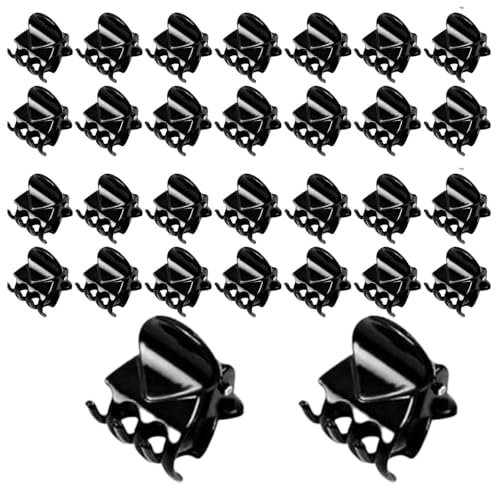 30 Stück Mini Haarspangen, Klein Haarklammer, 1.5cm Klaue Clips, Rutschfestem Griff Klein Jaw Clips, für Design,Erwachsene