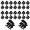Pinces à Cheveux, 24 Pièces Mini Pinces à Griffes, Griffes à Cheveux En Acrylique Forte Tenue, Petits Clips Antidérapantes, Pour Filles Et Femmes(Noir)