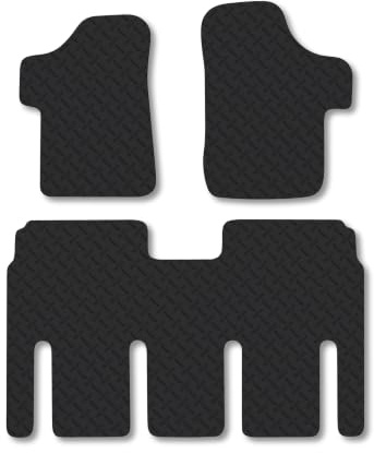 Mercedes Vito (2003-2014) [Dualiner] 5mm Rubber Car Mats | Heavy Duty Rubber Tailored Fit Floor Mats Full Coverage Durable Waterproof Accessories Easy Clean Anti Slip Made in the UK