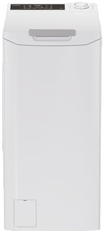 Candy Toplader Waschmaschine TCA474TM5-S 7 kg I 1400 U/min Schleuderdrehzahl I Nachlegefunktion I Smarte Bedienung mit Wi-Fi und Bluetooth I 17 Programme I Mix Power System I Weiß