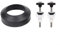 LVYXON Toilet Repair Kit with Stainless Steel Close Coupling Bolts, Nuts, Cistern Seal Pan Rubber Washer for 2 & 3 Flush Valve Openings, Leak-Free Installation