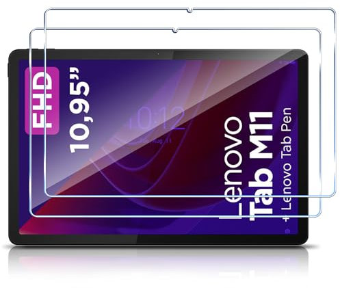 Haofun Pellicola Protettiva Compatibile con Lenovo Idea Tab 11 Pollici (TB336ZU/TB336FU)/Tab M11/Tab K11, 2 Pezzi Vetro Temperato, 9H Durezza Anti Graffio Pellicola Protettiva, Ultra HD