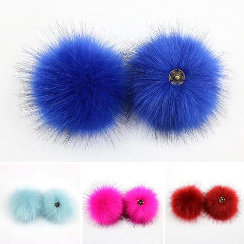 XFUYI 3 Stück/Set 10 cm buntes Y mit abnehmbarem ESS-Knopf für Mütze Schuhe Schal Zubehör Q